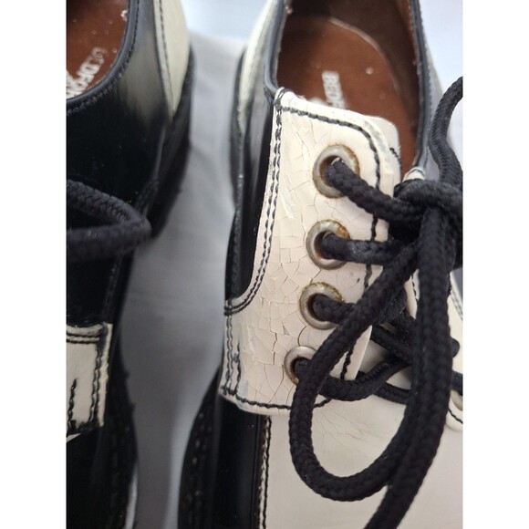 VINTAGE BED STU Creepers Spectator Shoes Black & White Tuxedo Derby Men\'s Sz 10 main image 8